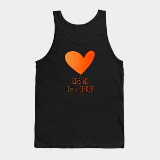 Kiss Me I'm a Ginger Redhead Gifts St Patricks Day Tank Top